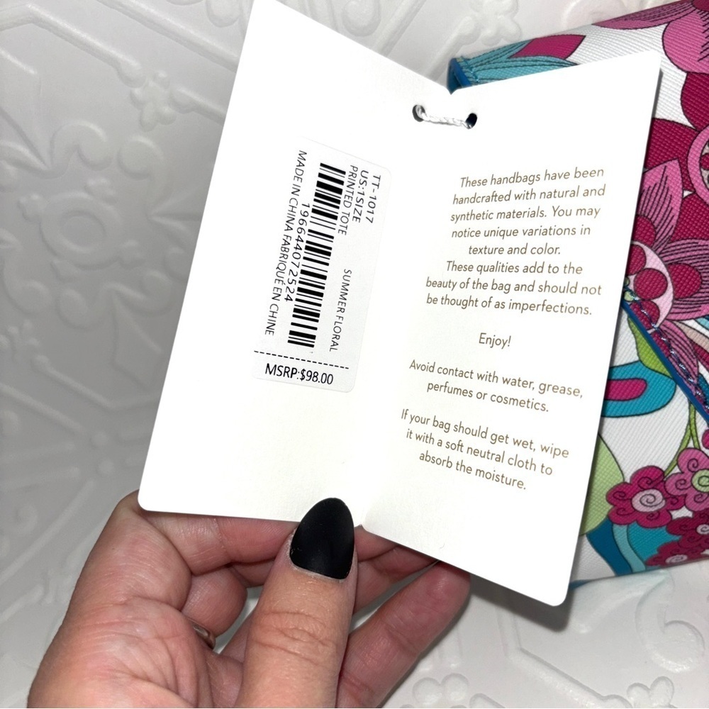 NWT Trina Turk Floral Print Clutch - Picture 7 of 9